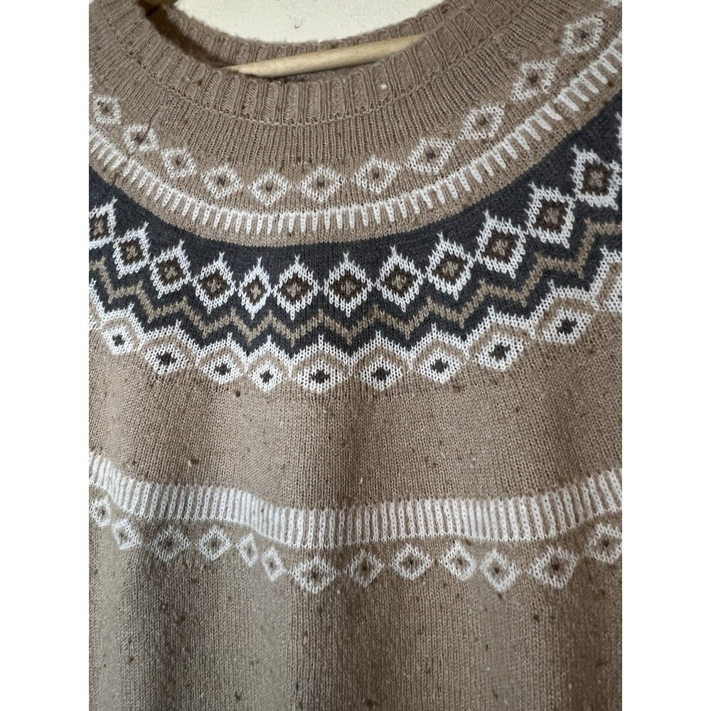 Weatherproof Vintage Fit Sweater Womens Tan Sweater - Size Medium